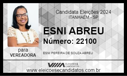 Candidato ESNI ABREU 2024 - ITANHAÉM - Eleições