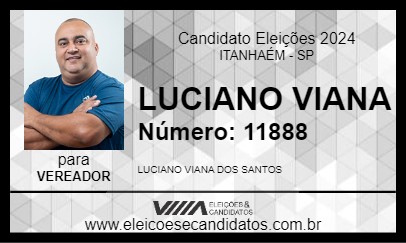 Candidato LUCIANO VIANA 2024 - ITANHAÉM - Eleições