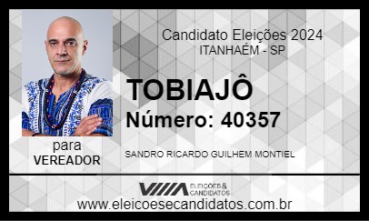 Candidato TOBIAJÔ 2024 - ITANHAÉM - Eleições