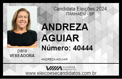 Candidato ANDREZA AGUIAR 2024 - ITANHAÉM - Eleições