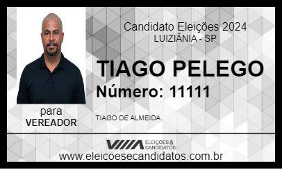 Candidato TIAGO PELEGO 2024 - LUIZIÂNIA - Eleições