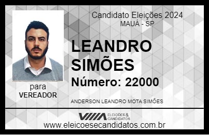 Candidato LEANDRO SIMÕES 2024 - MAUÁ - Eleições