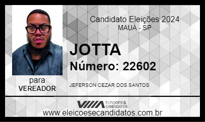 Candidato JOTTA 2024 - MAUÁ - Eleições