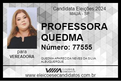 Candidato PROFESSORA QUEDMA 2024 - MAUÁ - Eleições