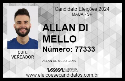 Candidato ALLAN DI MELLO 2024 - MAUÁ - Eleições