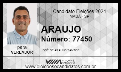 Candidato ARAUJO 2024 - MAUÁ - Eleições