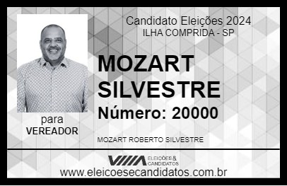 Candidato MOZART SILVESTRE 2024 - ILHA COMPRIDA - Eleições