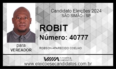 Candidato ROBIT 2024 - SÃO SIMÃO - Eleições