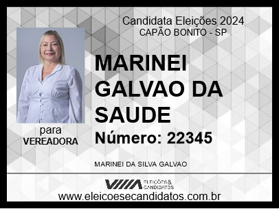 Candidato MARINEI GALVAO DA SAUDE 2024 - CAPÃO BONITO - Eleições