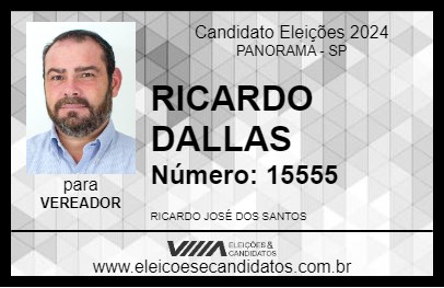 Candidato RICARDO DALLAS 2024 - PANORAMA - Eleições