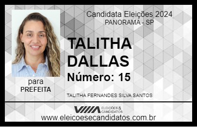 Candidato TALITHA DALLAS 2024 - PANORAMA - Eleições