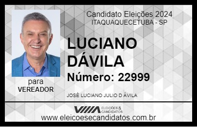 Candidato LUCIANO DÁVILA 2024 - ITAQUAQUECETUBA - Eleições