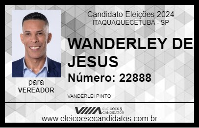 Candidato WANDERLEY DE JESUS 2024 - ITAQUAQUECETUBA - Eleições