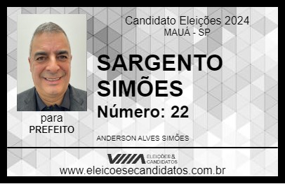 Candidato SARGENTO SIMÕES 2024 - MAUÁ - Eleições