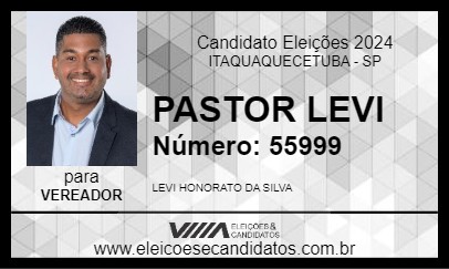 Candidato LEVI CABELEIREIRO 2024 - ITAQUAQUECETUBA - Eleições