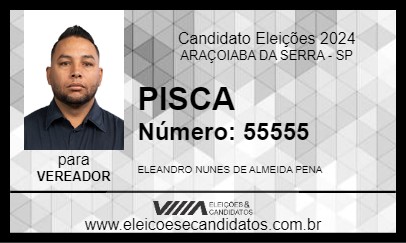 Candidato PISCA 2024 - ARAÇOIABA DA SERRA - Eleições