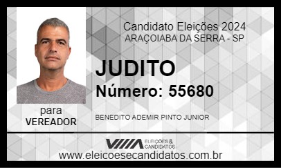 Candidato JUDITO 2024 - ARAÇOIABA DA SERRA - Eleições