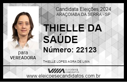 Candidato THIELLE DA SAÚDE 2024 - ARAÇOIABA DA SERRA - Eleições