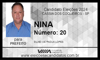 Candidato NINA 2024 - CÁSSIA DOS COQUEIROS - Eleições