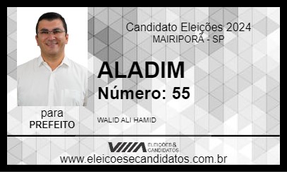 Candidato ALADIM 2024 - MAIRIPORÃ - Eleições