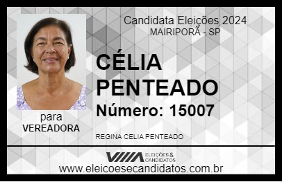 Candidato CÉLIA PENTEADO 2024 - MAIRIPORÃ - Eleições