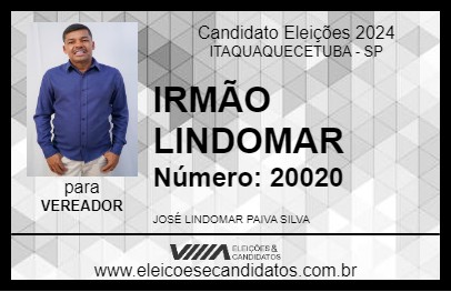 Candidato IRMÃO LINDOMAR 2024 - ITAQUAQUECETUBA - Eleições