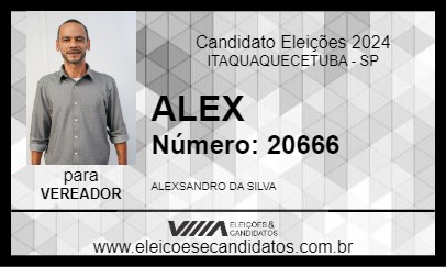 Candidato ALEX 2024 - ITAQUAQUECETUBA - Eleições