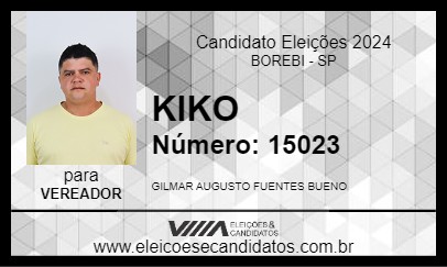 Candidato KIKO 2024 - BOREBI - Eleições