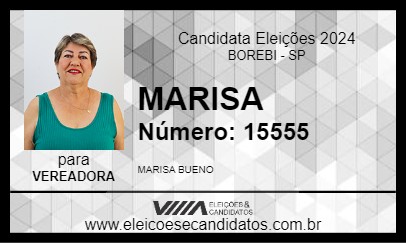 Candidato MARISA 2024 - BOREBI - Eleições