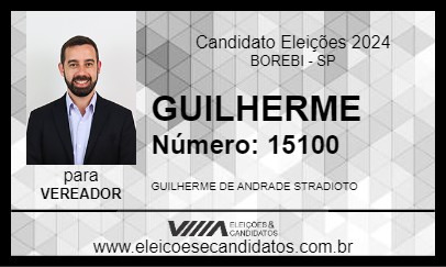 Candidato GUILHERME 2024 - BOREBI - Eleições