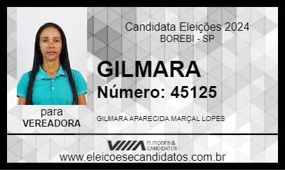 Candidato GILMARA 2024 - BOREBI - Eleições