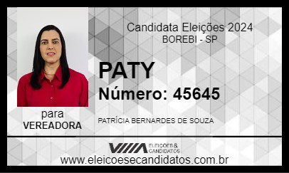 Candidato PATY 2024 - BOREBI - Eleições