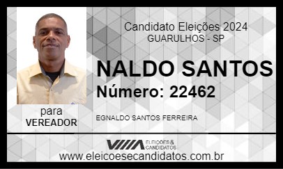 Candidato NALDO SANTOS 2024 - GUARULHOS - Eleições