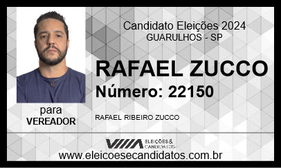 Candidato RAFAEL ZUCCO 2024 - GUARULHOS - Eleições