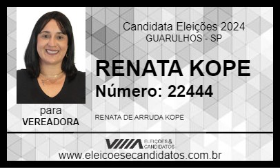 Candidato RENATA KOPE 2024 - GUARULHOS - Eleições