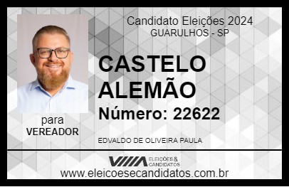 Candidato CASTELO ALEMÃO 2024 - GUARULHOS - Eleições