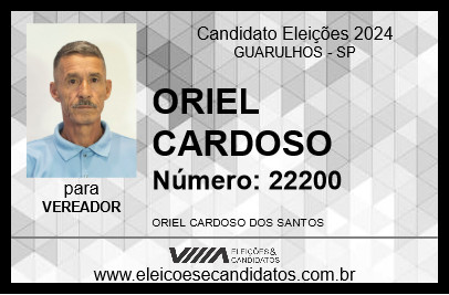 Candidato ORIEL CARDOSO 2024 - GUARULHOS - Eleições