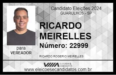 Candidato RICARDO MEIRELLES 2024 - GUARULHOS - Eleições