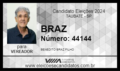 Candidato BRAZ 2024 - TAUBATÉ - Eleições