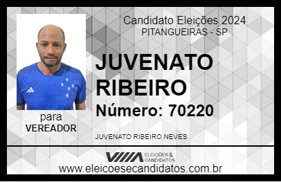 Candidato JUVENATO RIBEIRO 2024 - PITANGUEIRAS - Eleições