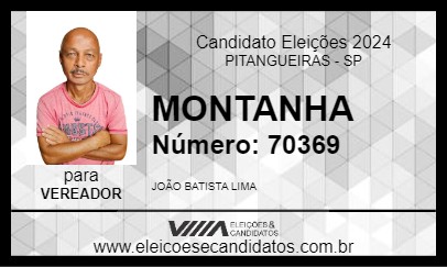 Candidato MONTANHA 2024 - PITANGUEIRAS - Eleições