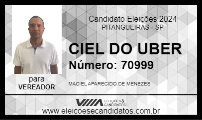 Candidato CIEL DO UBER 2024 - PITANGUEIRAS - Eleições