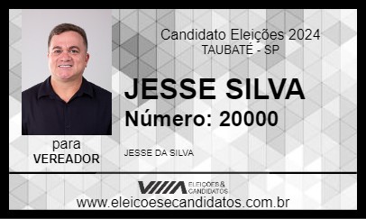 Candidato JESSE SILVA 2024 - TAUBATÉ - Eleições