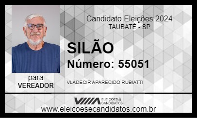 Candidato SILÃO 2024 - TAUBATÉ - Eleições