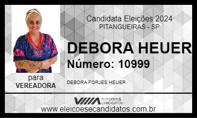 Candidato DEBORA HEUER 2024 - PITANGUEIRAS - Eleições