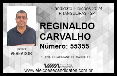 Candidato REGINALDO CARVALHO 2024 - PITANGUEIRAS - Eleições