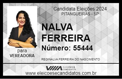 Candidato NALVA FERREIRA 2024 - PITANGUEIRAS - Eleições