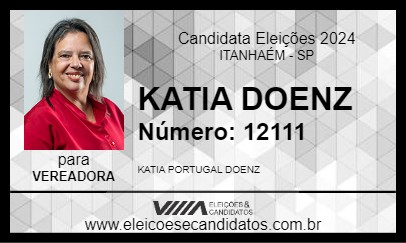 Candidato KATIA DOENZ 2024 - ITANHAÉM - Eleições