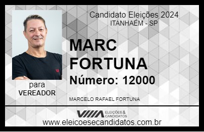 Candidato MARC FORTUNA 2024 - ITANHAÉM - Eleições