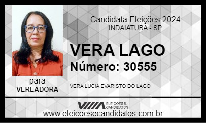 Candidato VERA LAGO 2024 - INDAIATUBA - Eleições